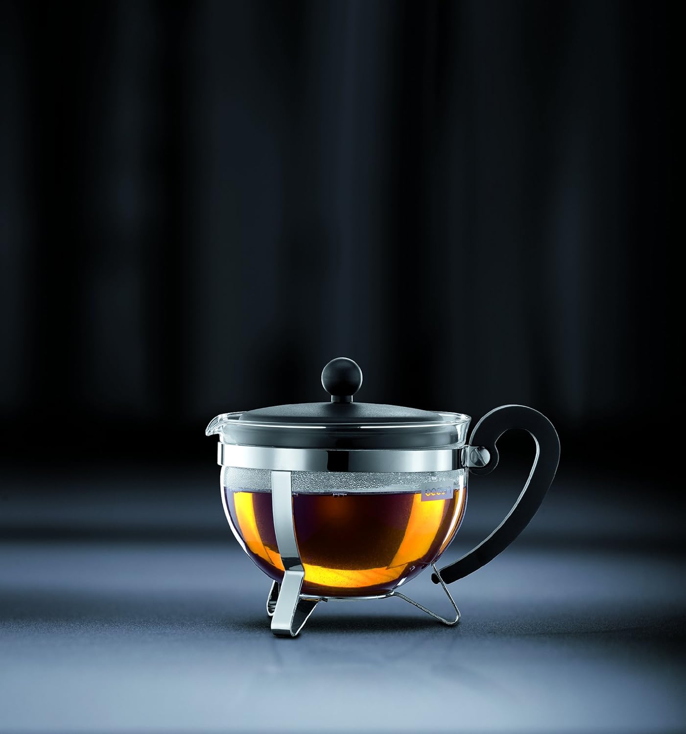 Chambord Tea Pot with Plastic Lid, 1L/34oz - Black