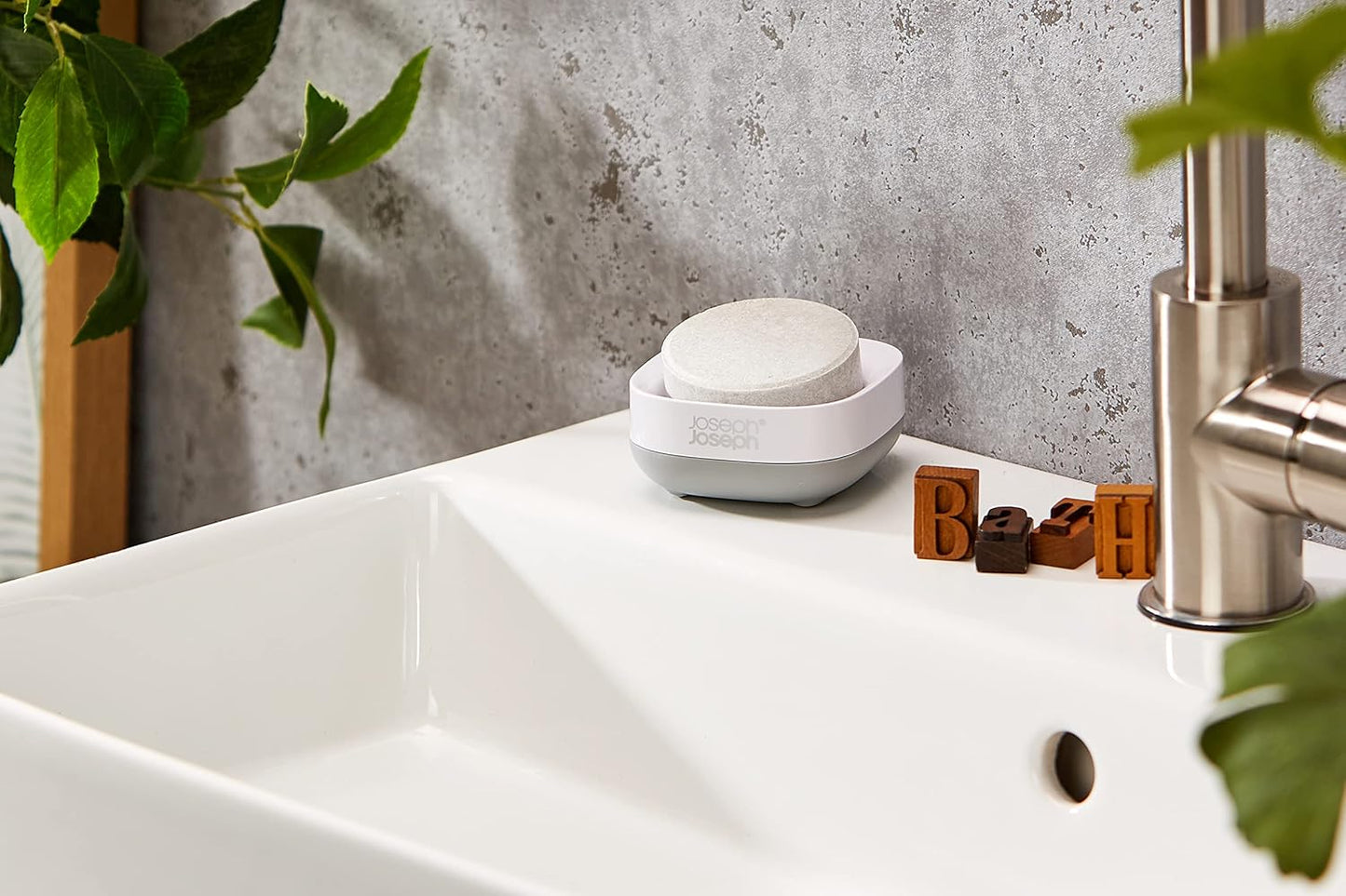 Slim Compact Soap Dish - Light Grey