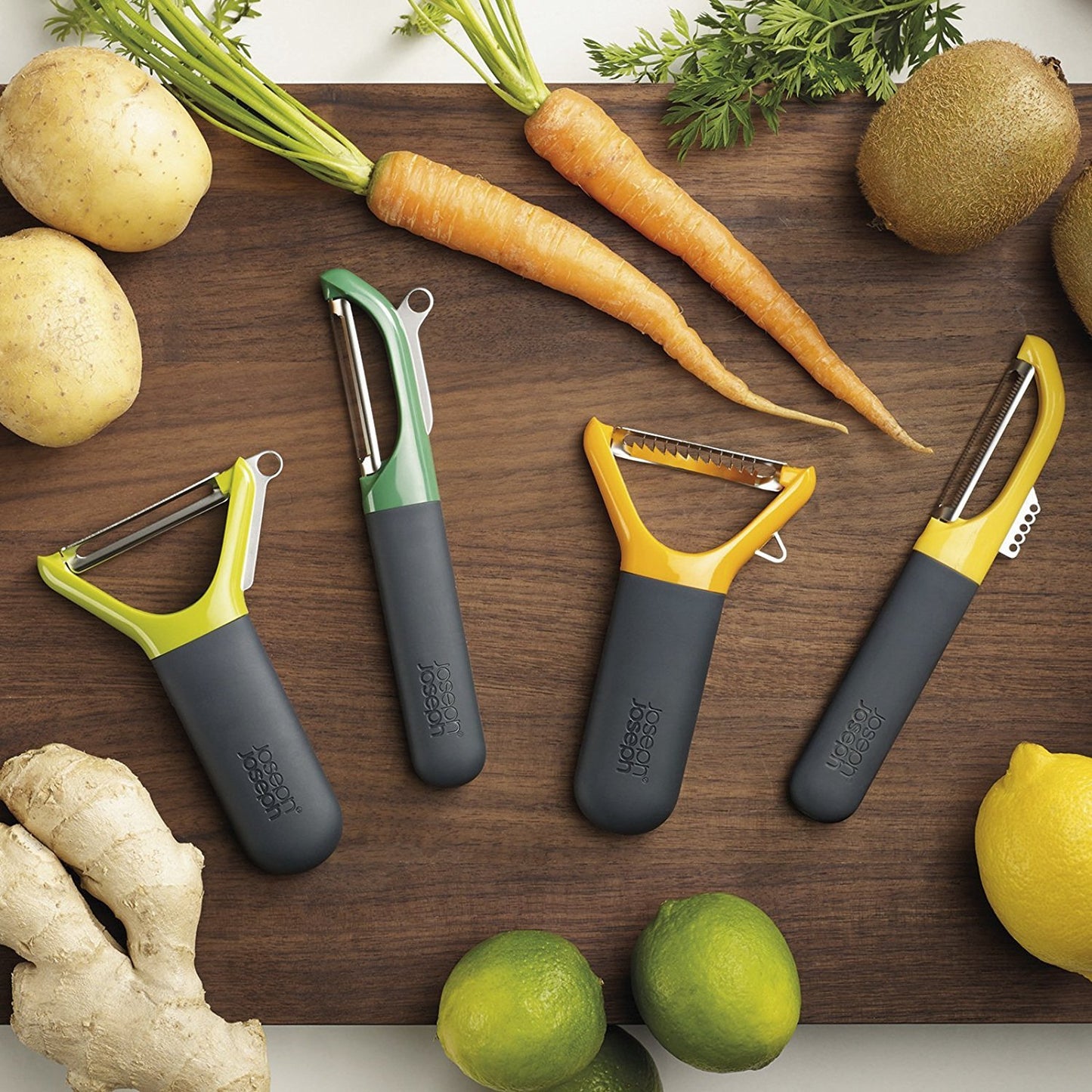 Multi-Peel Y-Shaped Julienne Peeler - Orange