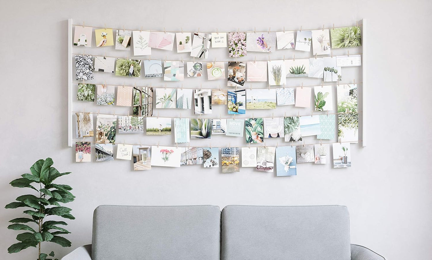Hangit Photo Display 26" x 60" (Large) - White