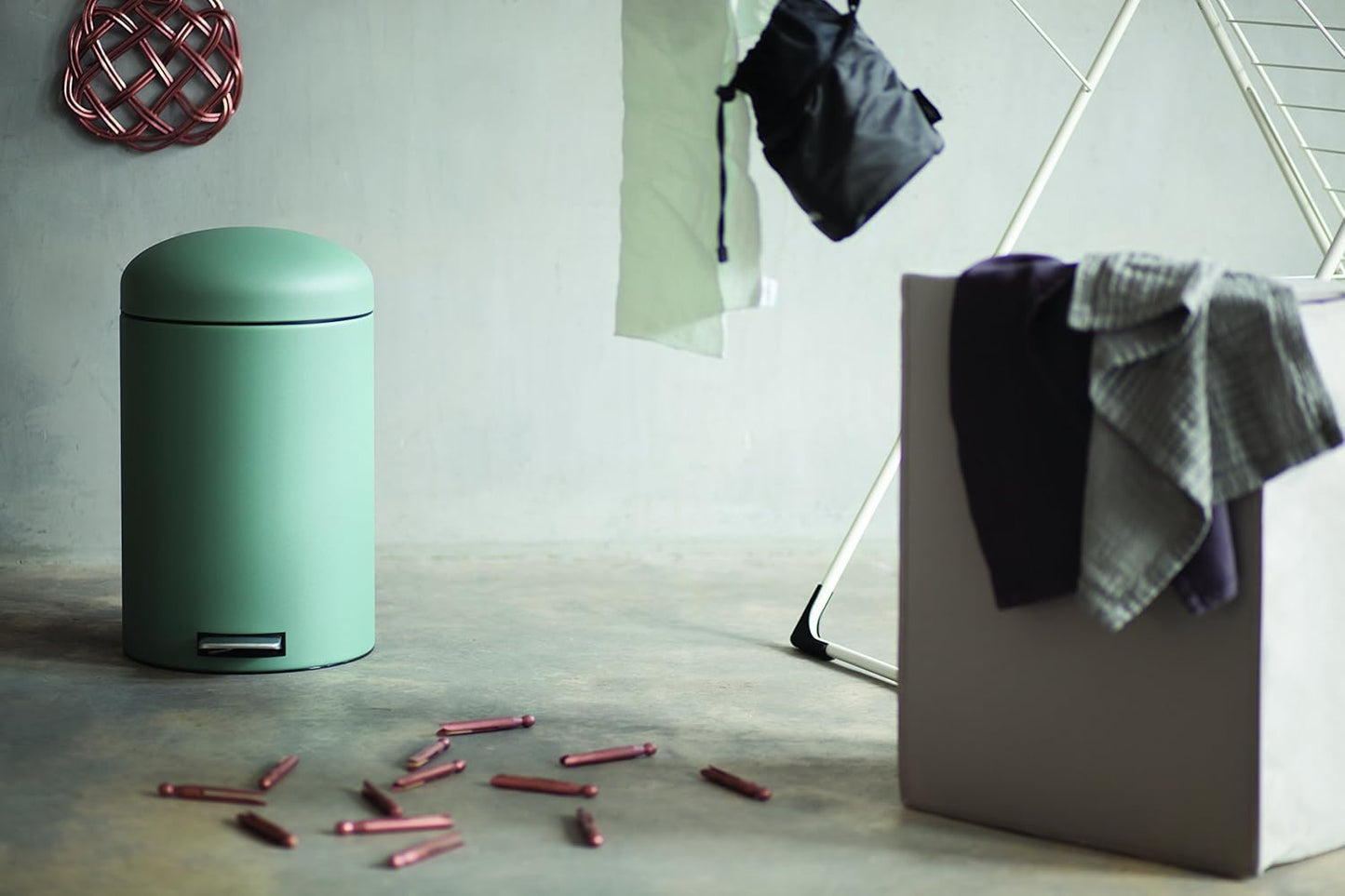 Retro Bin Silent 20 Litre - Mineral Mint