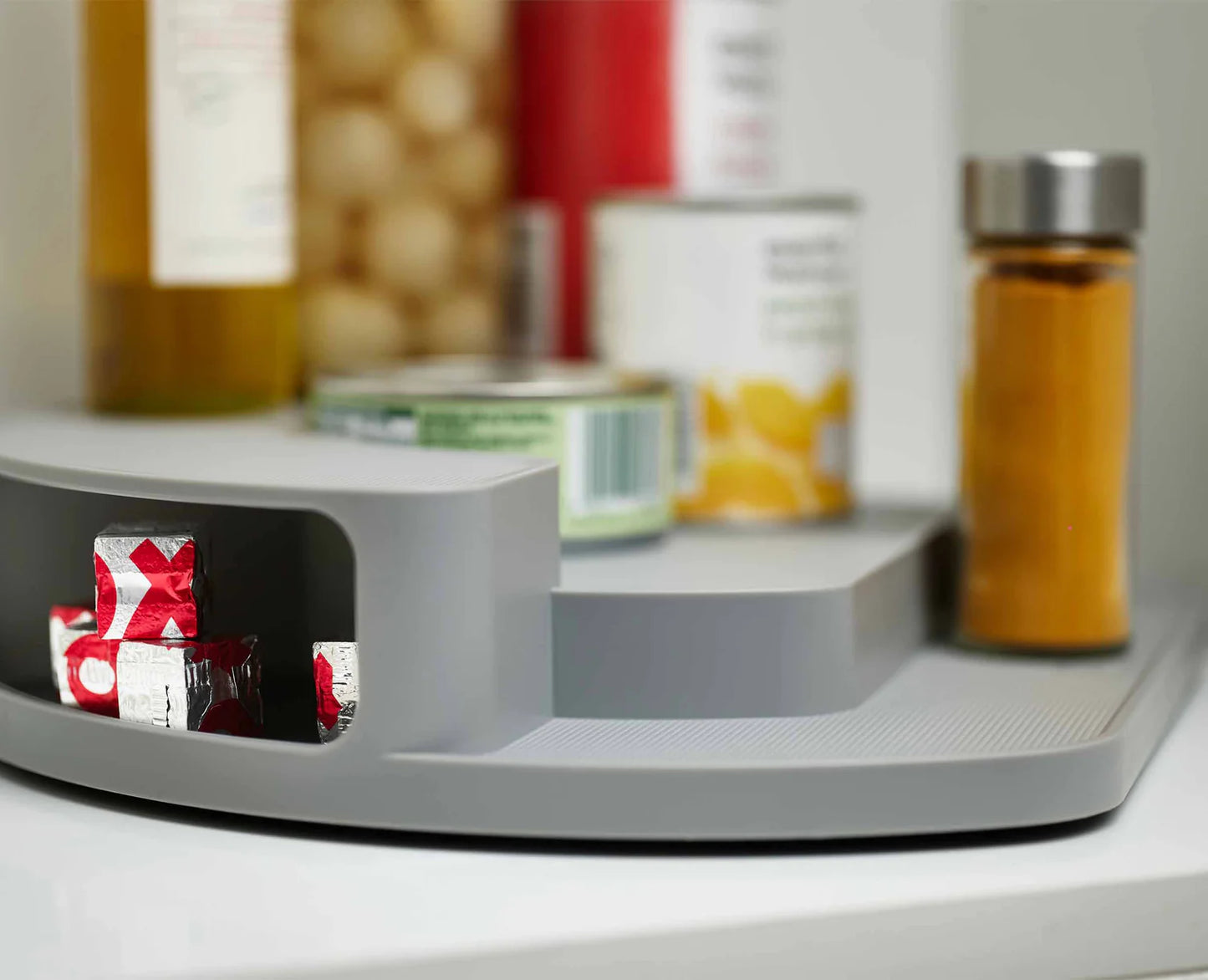 CupboardStore Rotating Organiser - Grey