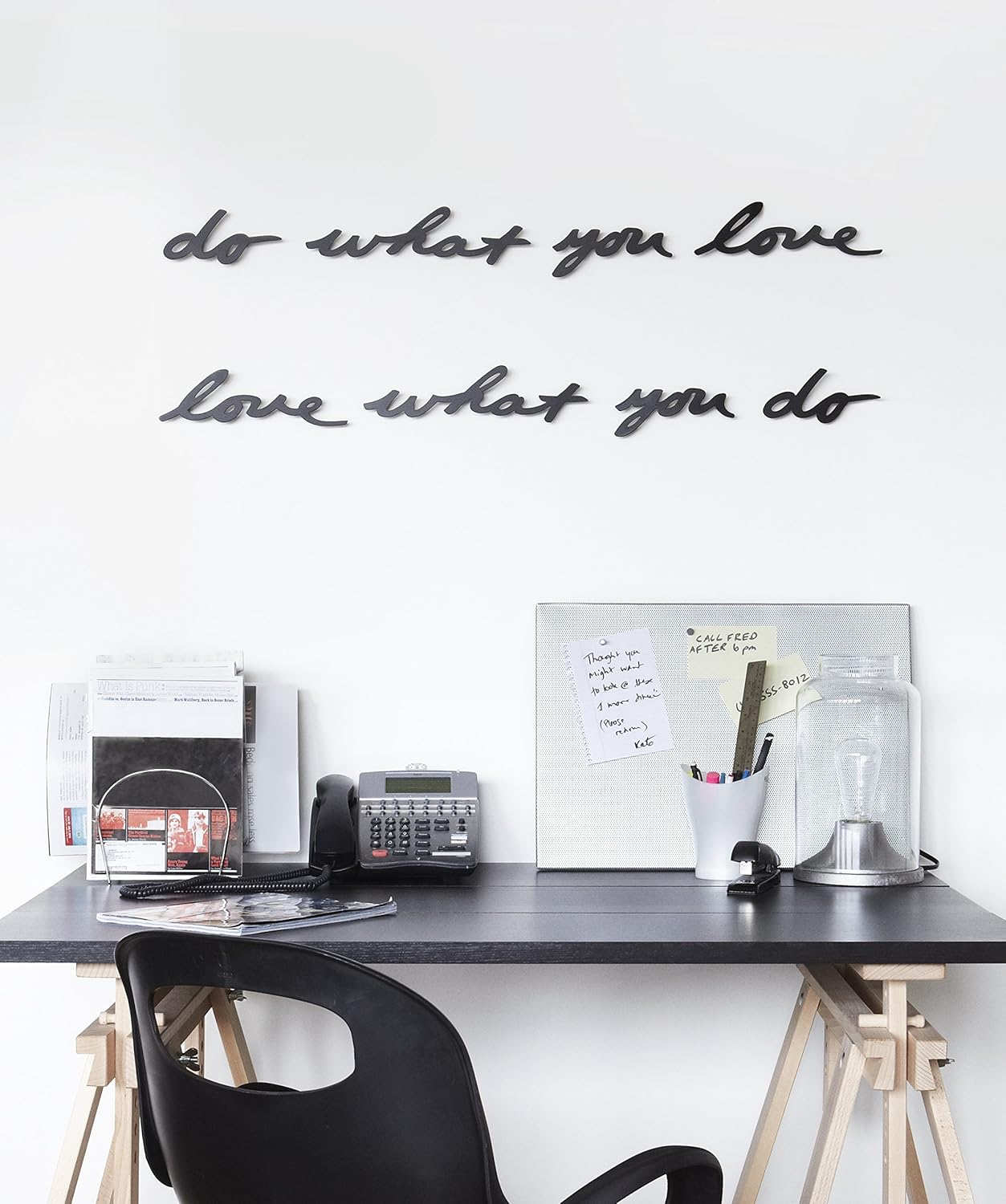Mantra Wall Decor (Set of 8) - Black