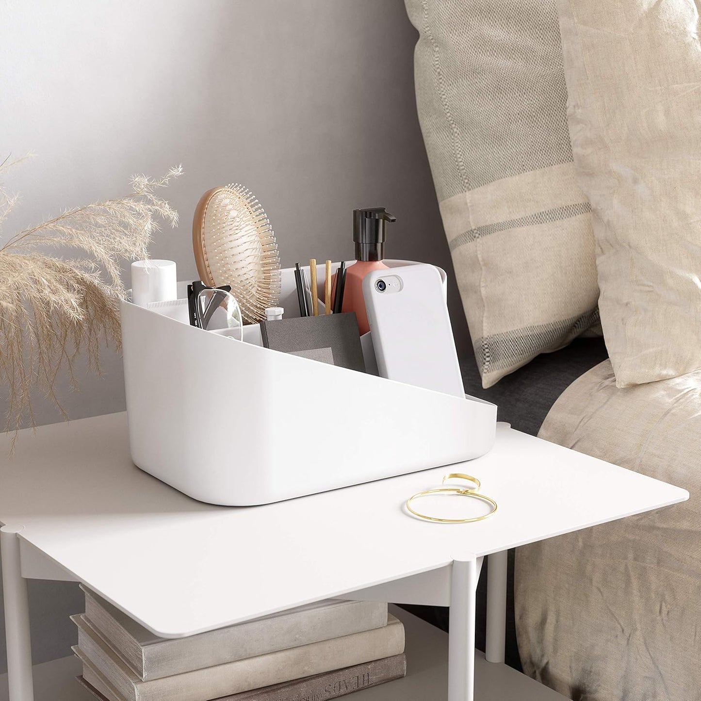 Glam Cosmetic Organizer - White/Grey