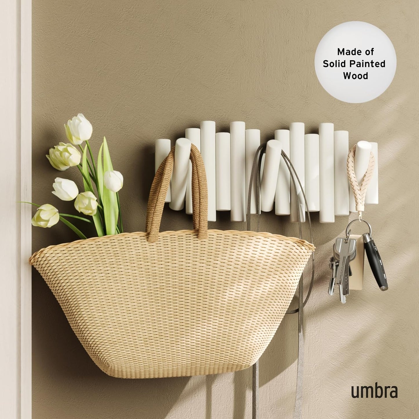 Picket Rail Hook - White