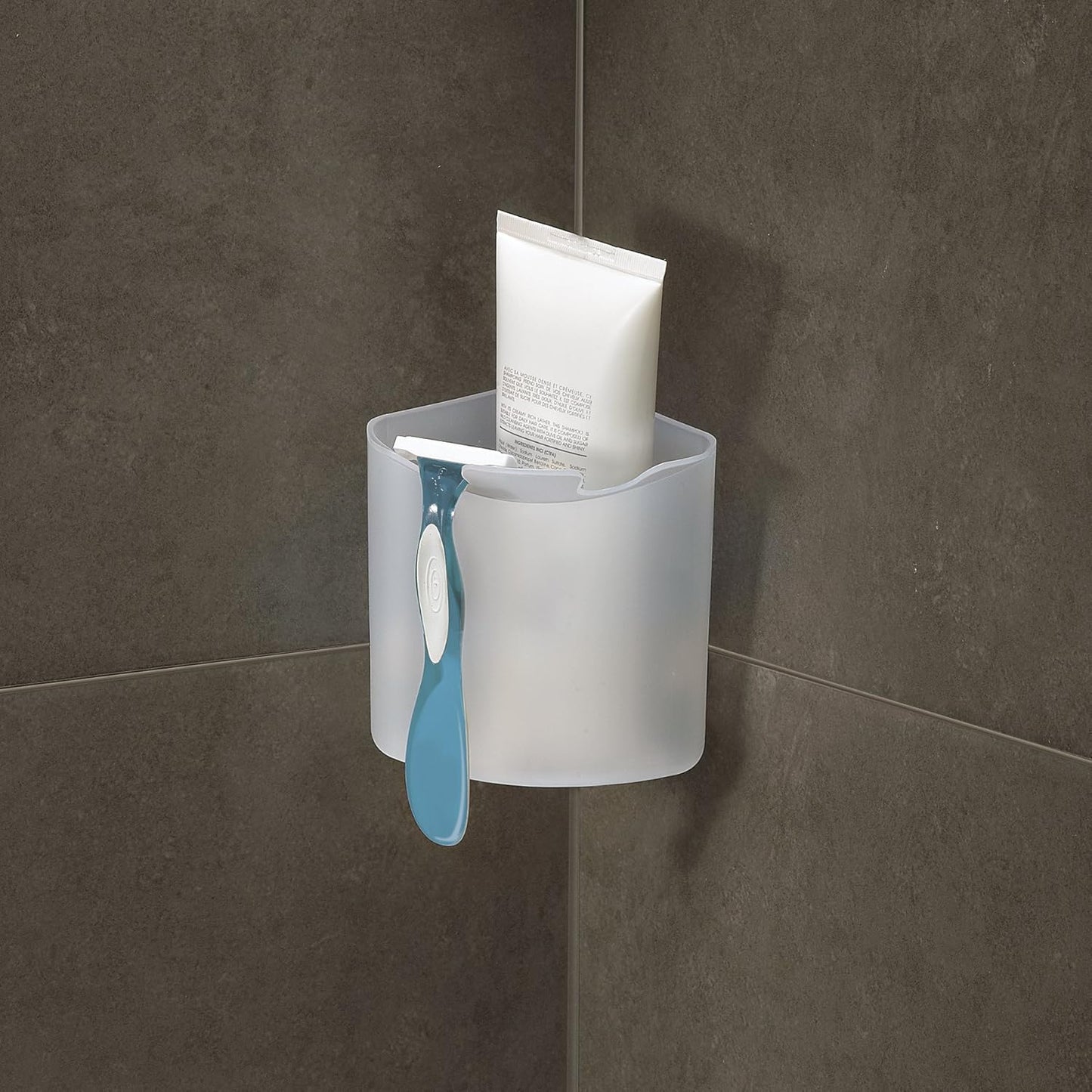 Mesa Small Corner Bin - White