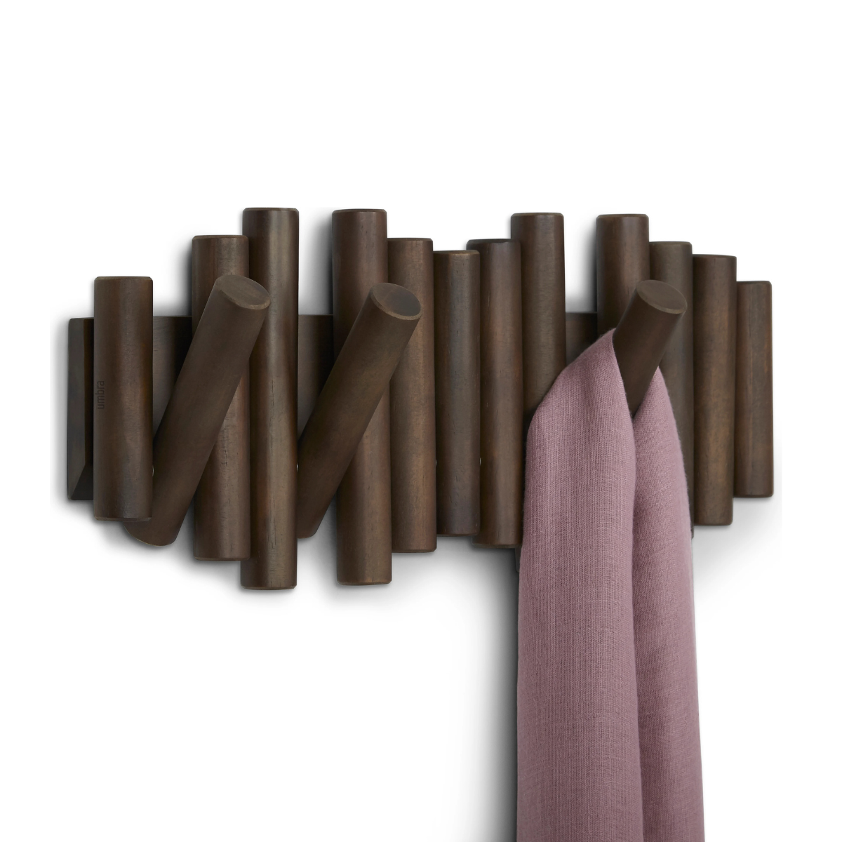 Picket Rail Hook - Aged Walnut