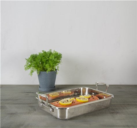 Impact - Roasting Pan with Rack 42X26cm (Stainless Steel)