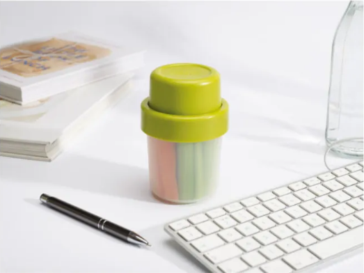 Go Eat Compact 2-In-1 Snack Pot - Green