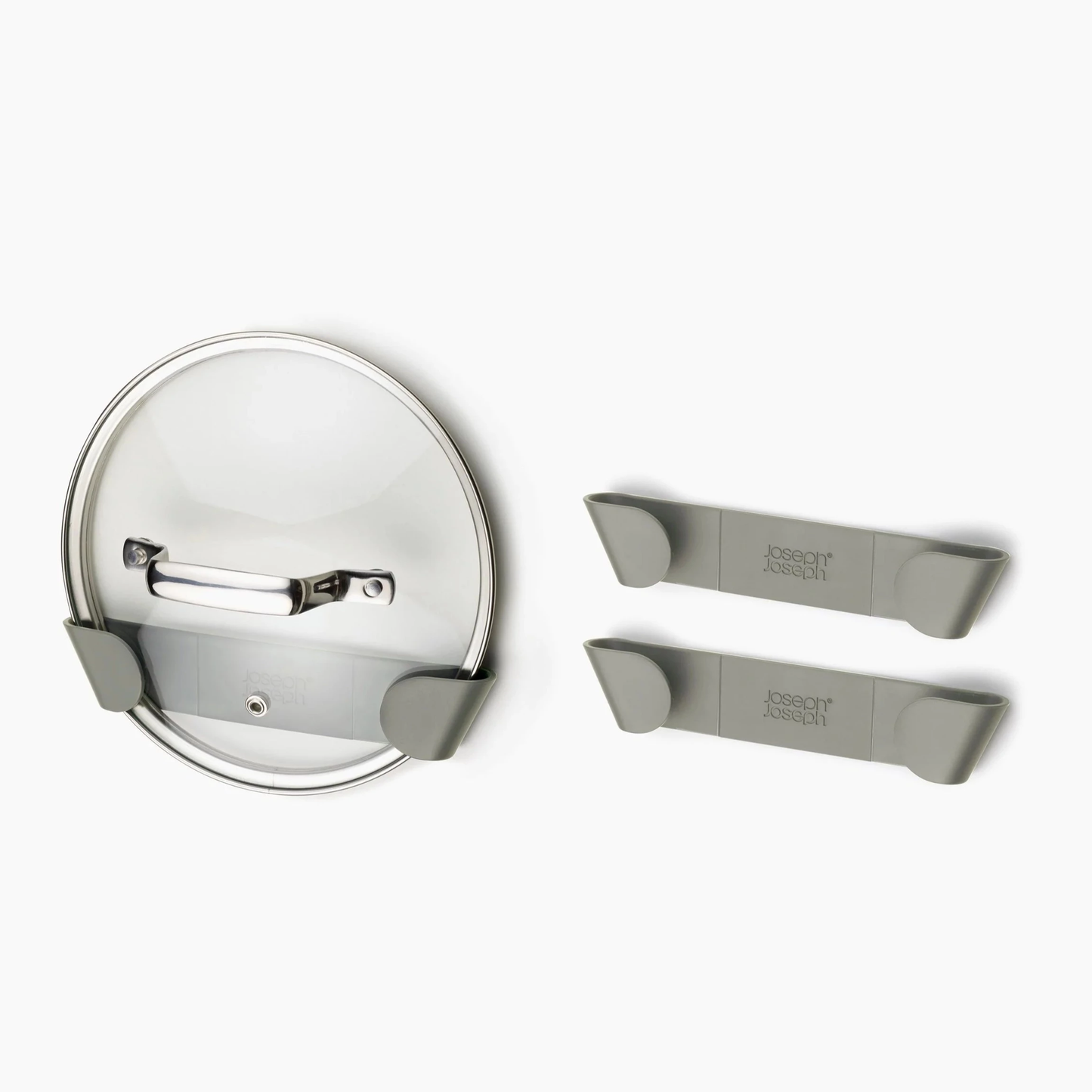 DUO In-cupboard Pan - Lid Holders (Set of 3) - Grey