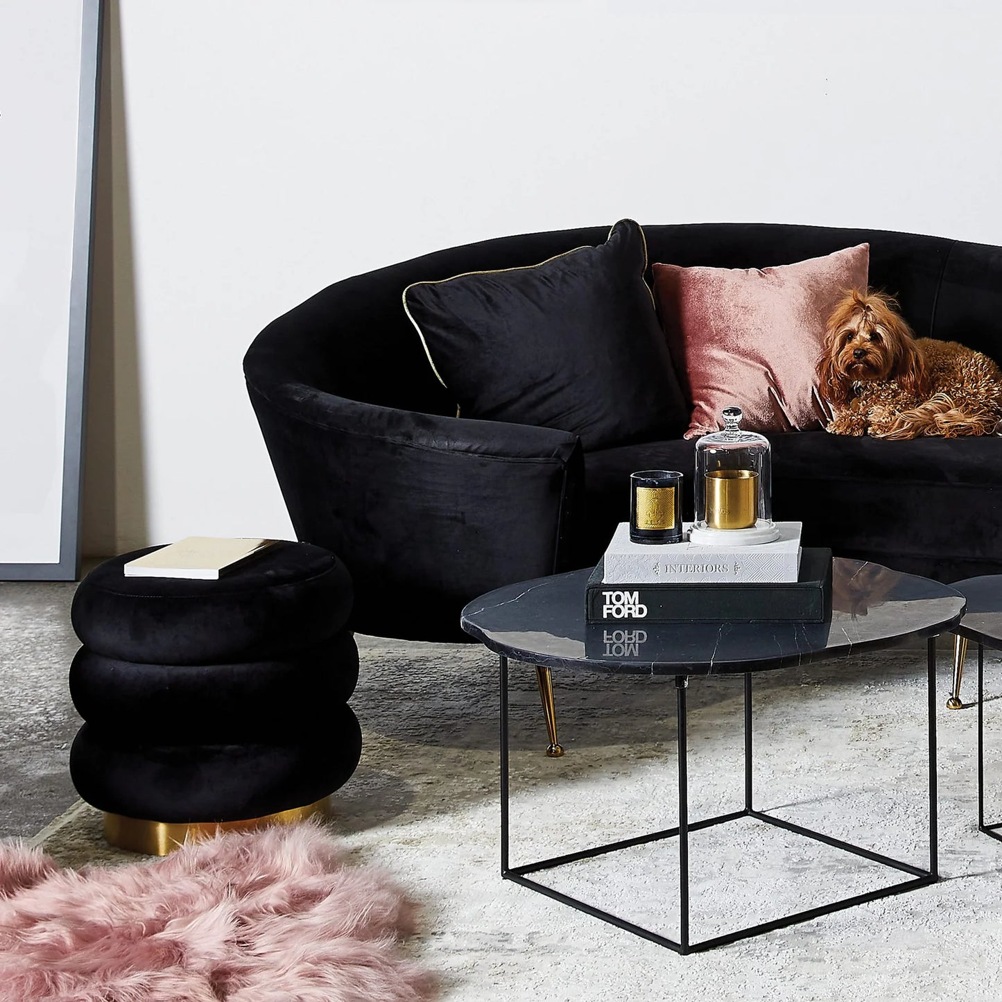 Mimi Ottoman - Black