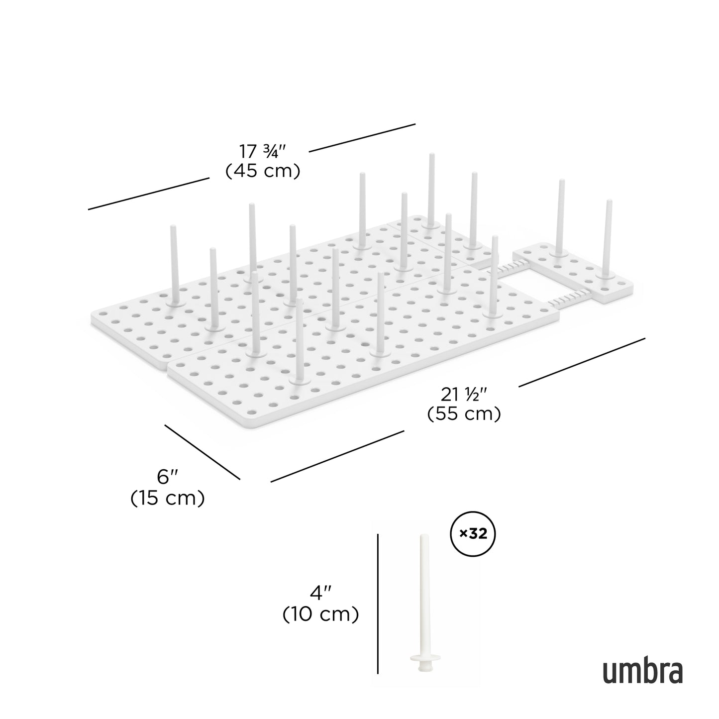 Peggy Drawer Organizer (Set of 2) - White