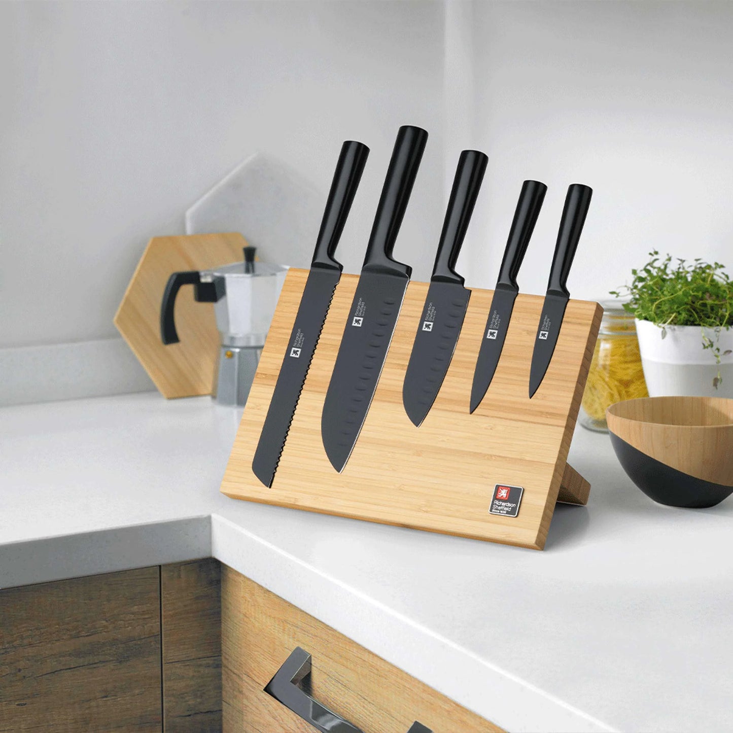 Nox 5-pc. Knife Set with Magnetic Block