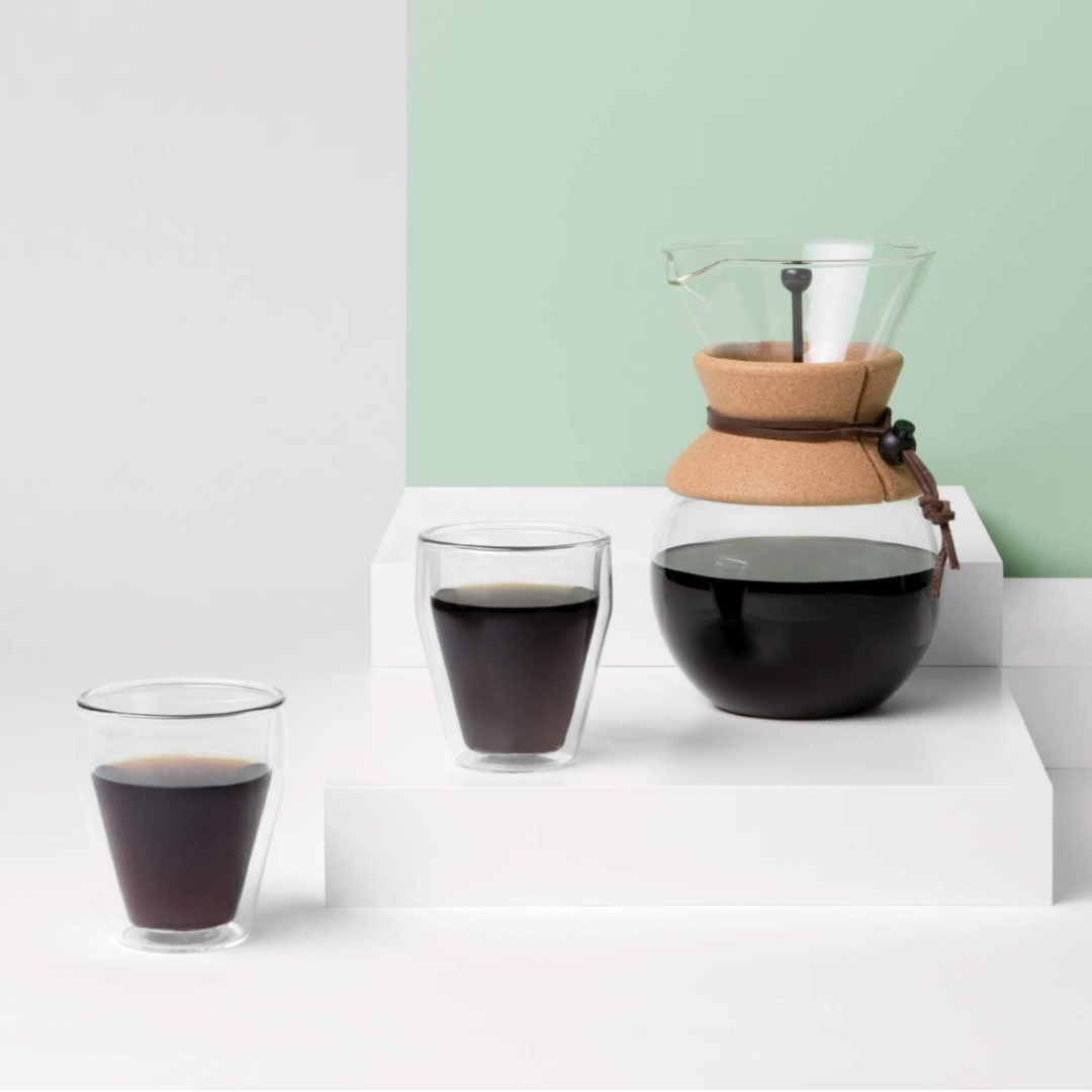 Titlis Double Wall Glass Small Stackable (Set of 2), 0.25L/8oz