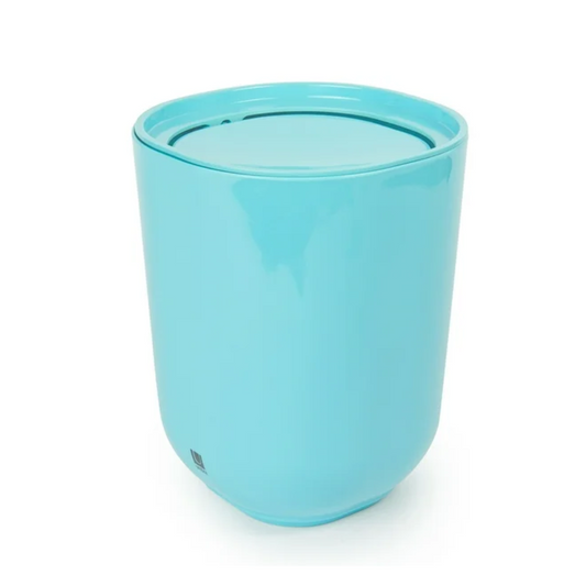 Step Waste Can with Lid - Surf Blue