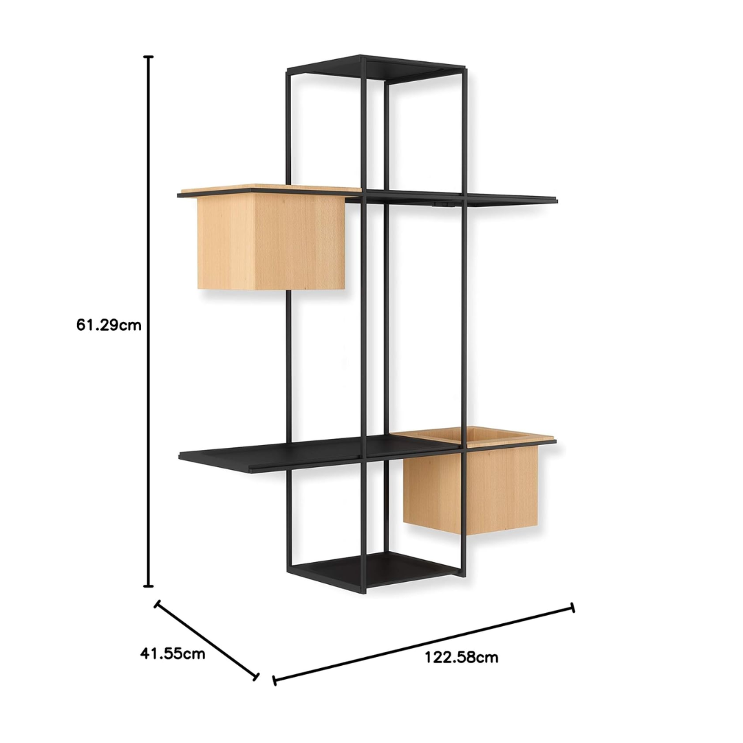 Cubist Multi Shelf - Sand/Black