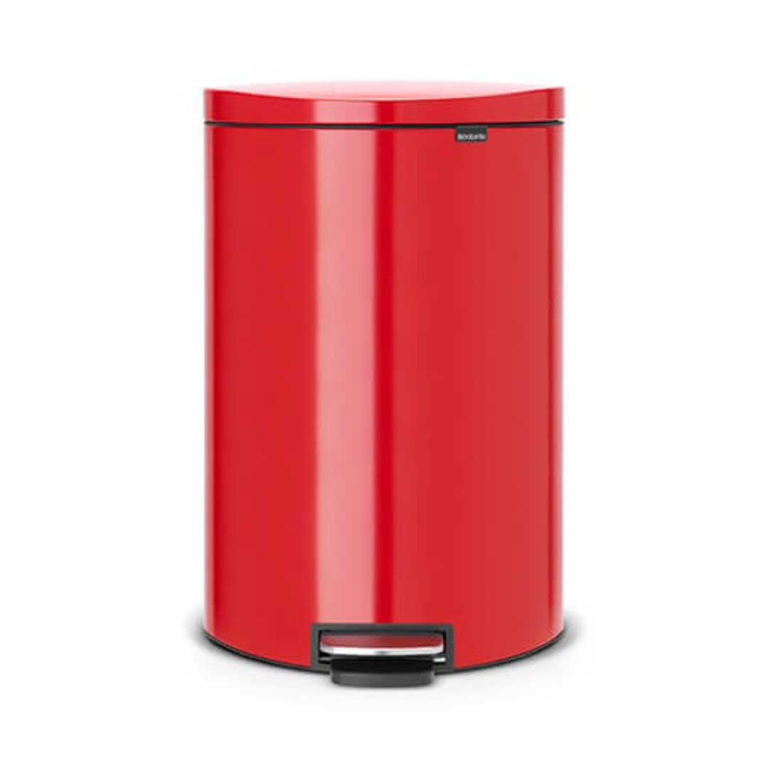 Pedal Bin Silent Flatback+ 40 Litre - Passion Red