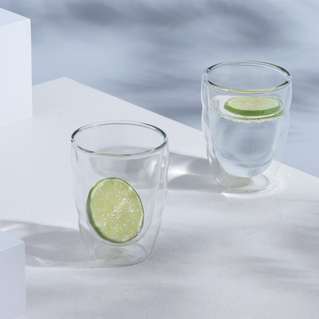 Pilatus Double Wall Glass Small (Set of 2), 0.25L/8oz