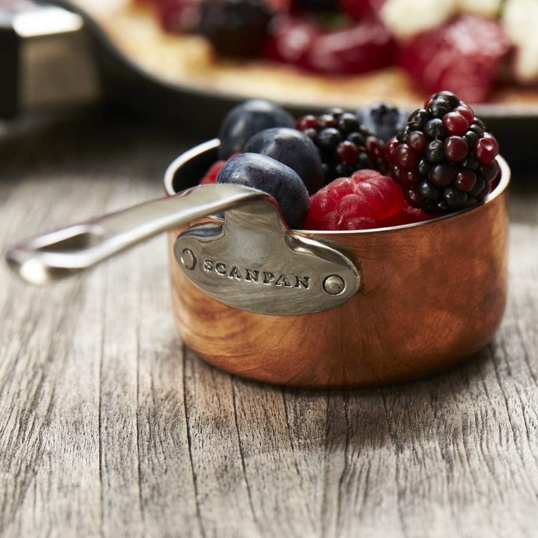 Maitre D' Copper - Mini Sauce Pot - Set 6cm with Slate Board (Stainless Steel | Copper)