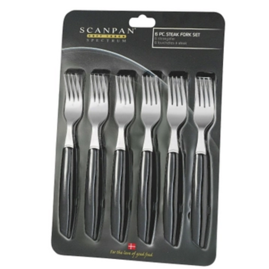 Spectrum - Steak Fork Set (6Pcs) without CDU - Black