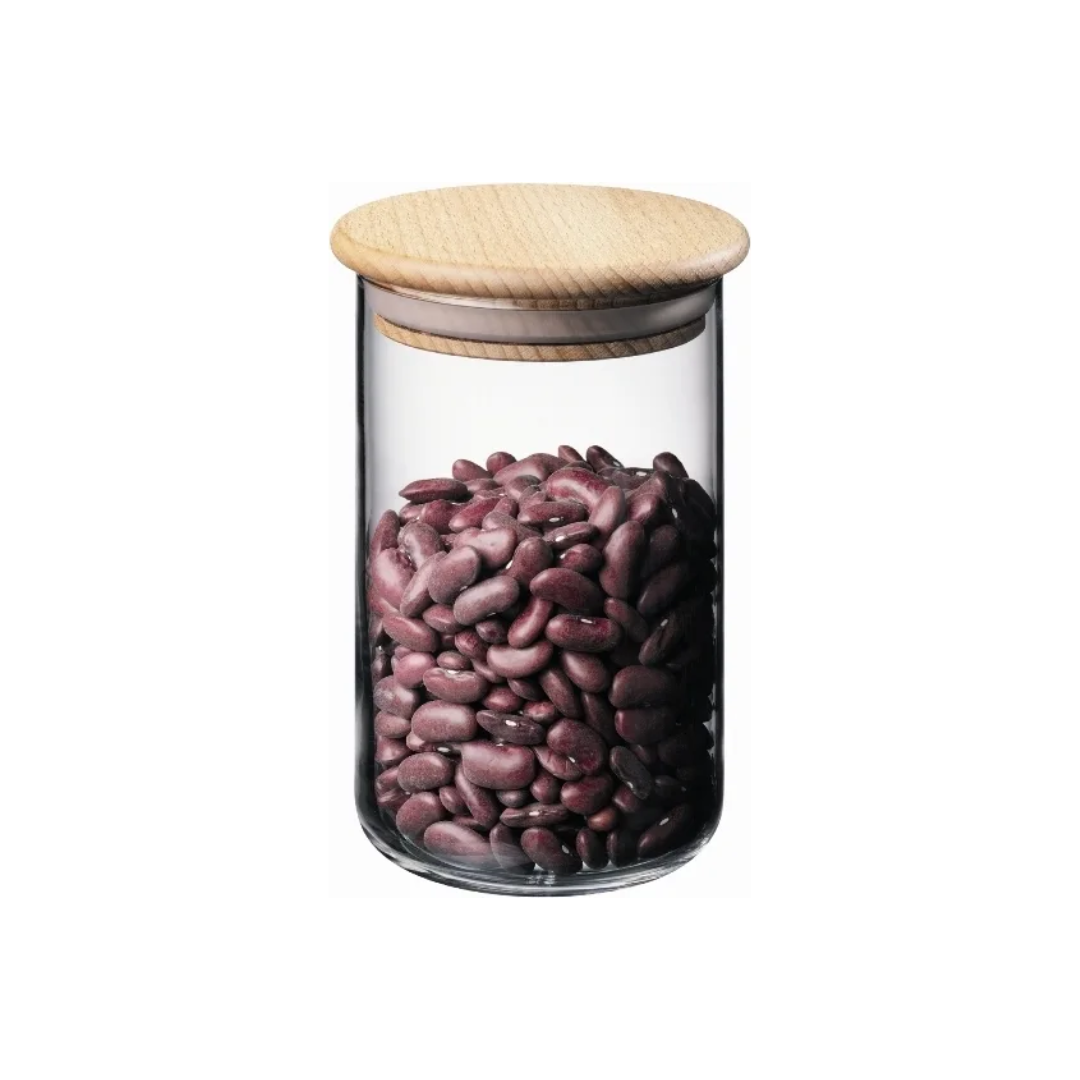 Storage Jar with Wood Lid - 0.6L/20oz