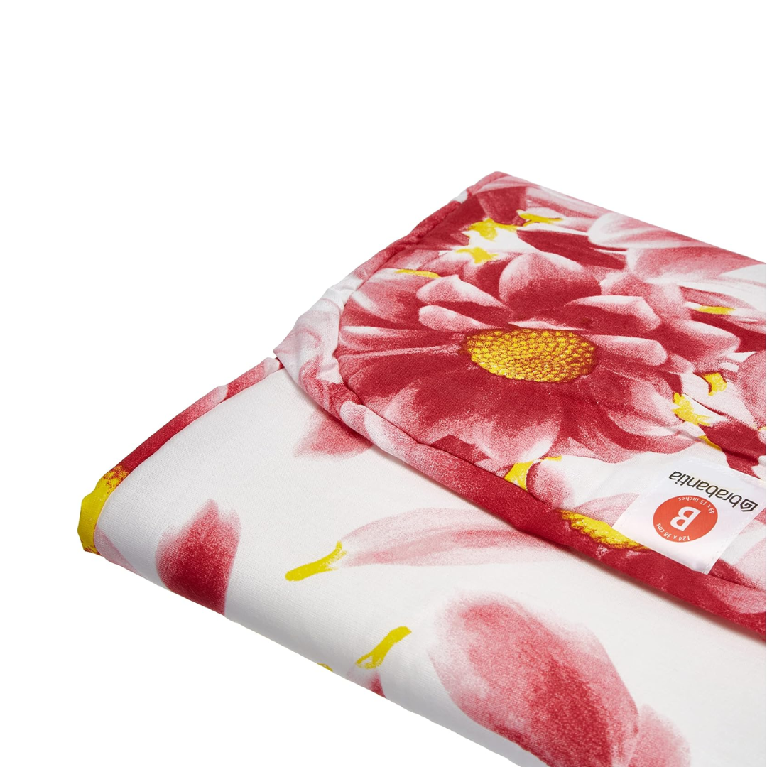 Ironing Board Cover (B) 124X38cm, 4mm Foam & 4mm Felt - Pink Santini