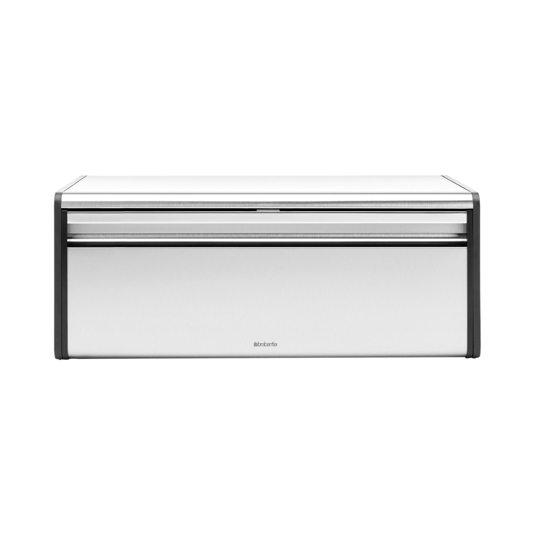 Fall Front Bread Bin - Matt Steel Fingerprint Proof/Matt Black