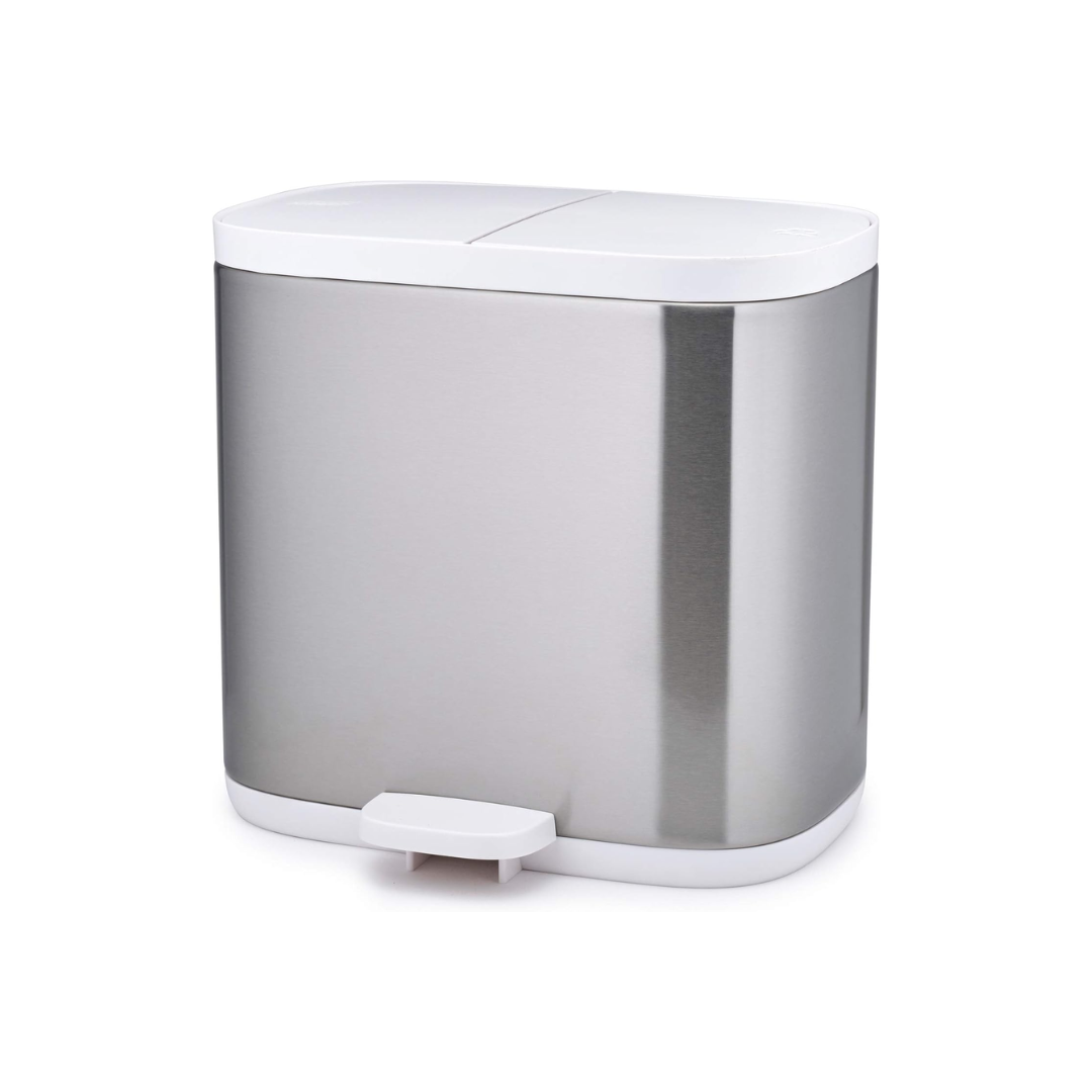 Split Steel Bathroom Waste Separation Bin