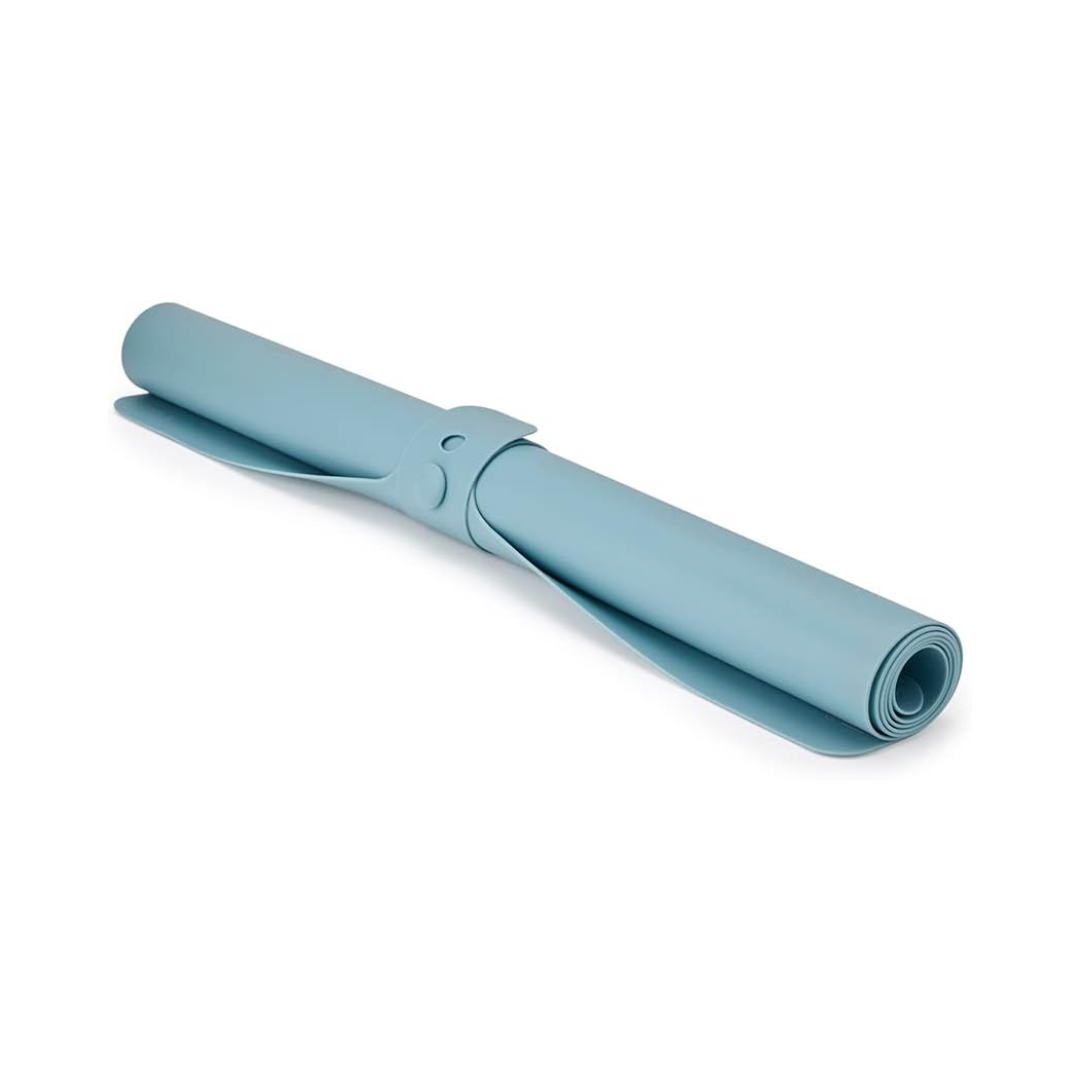 Roll-Up Silicone Pastry Mat - Blue