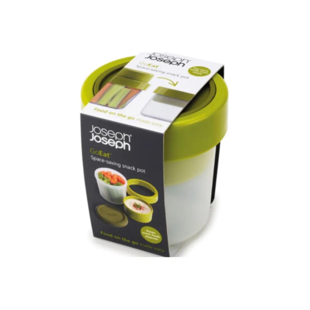 Go Eat Compact 2-In-1 Snack Pot - Green
