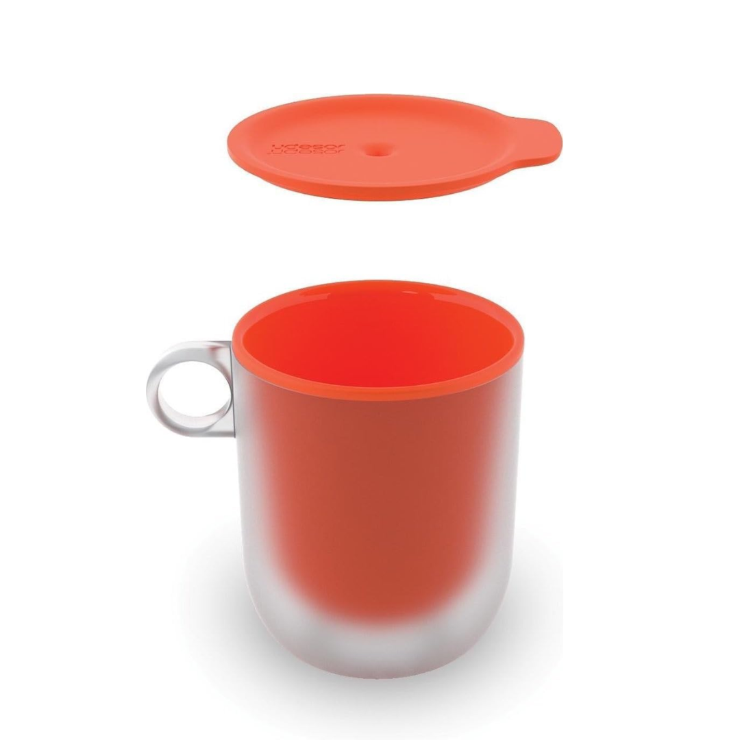 M-Cuisine Cool Touch Microwave Mug (Set of 2) - Orange