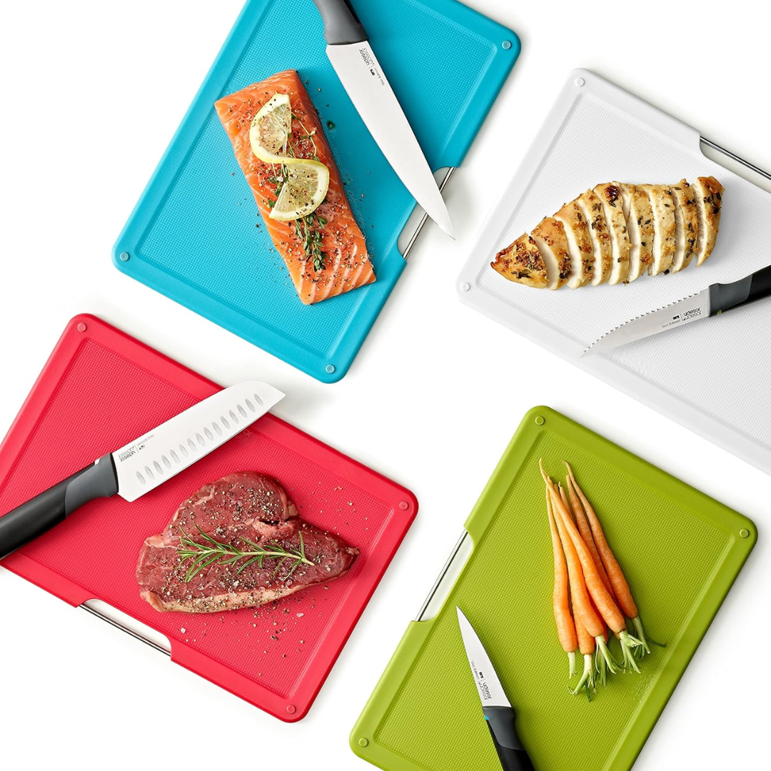 Folio Plus Knife & Chopping Board Set (Set of 8) - Multicolour