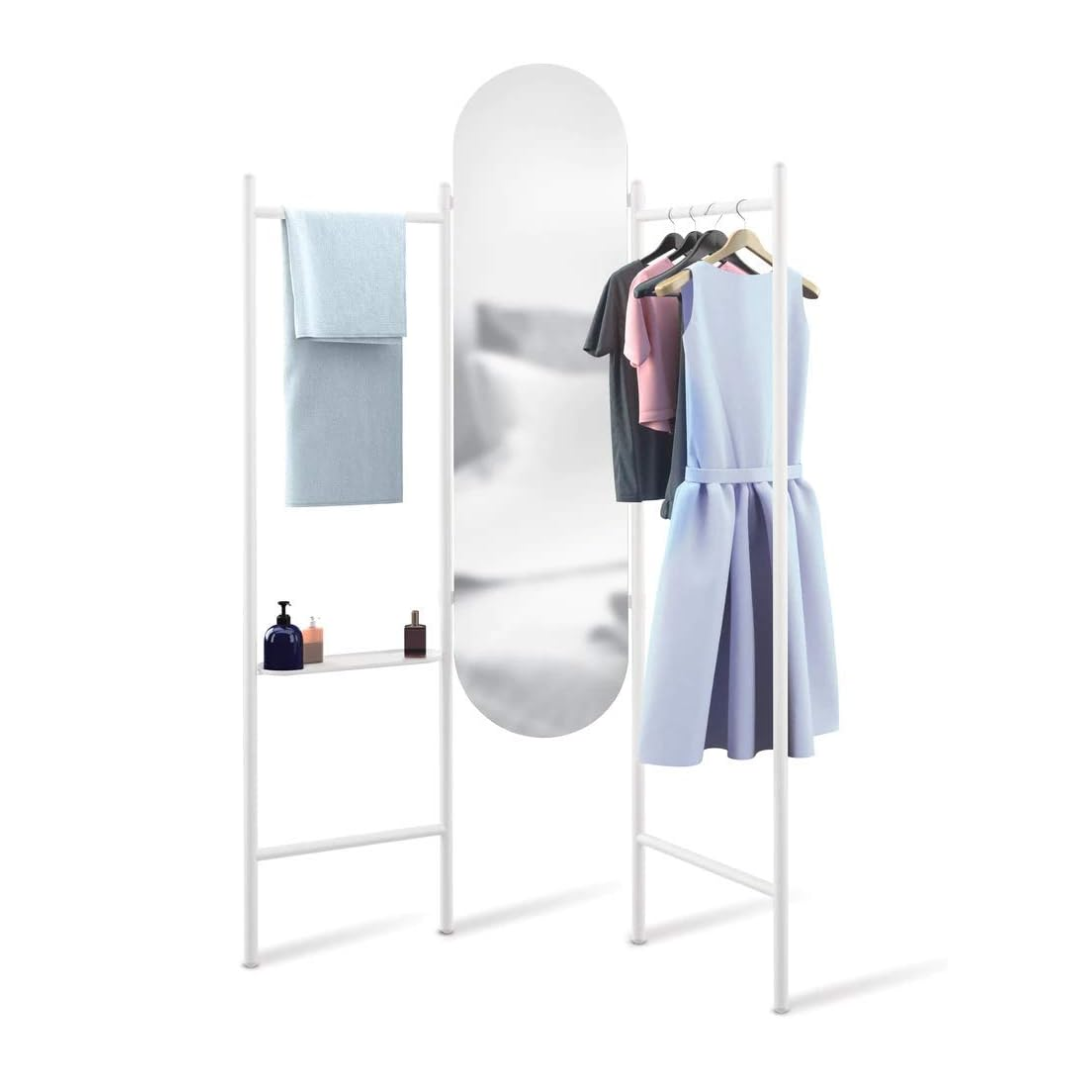Vala Floor Mirror - White