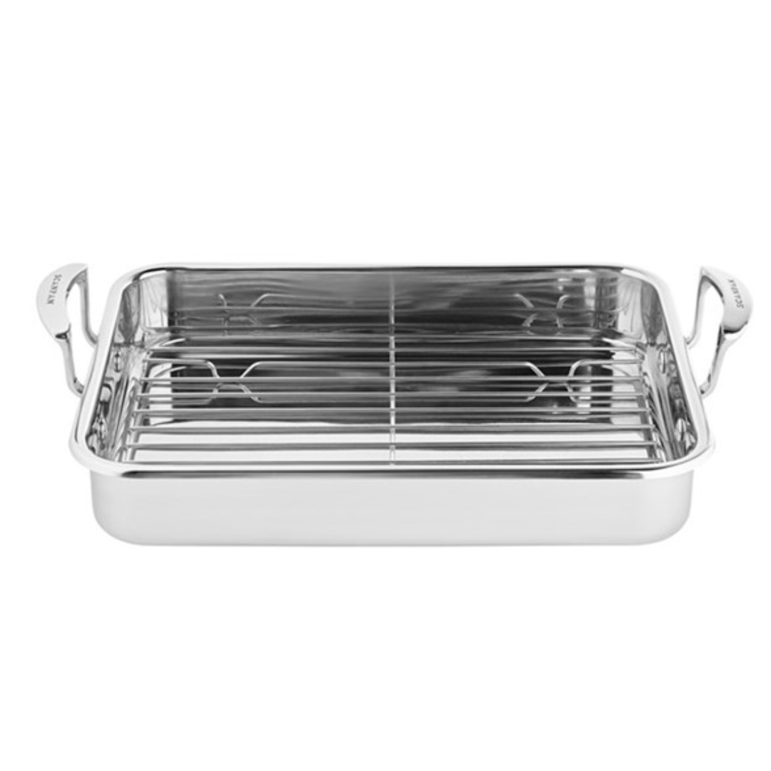 Impact - Roasting Pan with Rack 42X26cm (Stainless Steel)