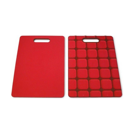 Grip-Top Non-Slip Chopping Board (37x27x1.2cm) - Red
