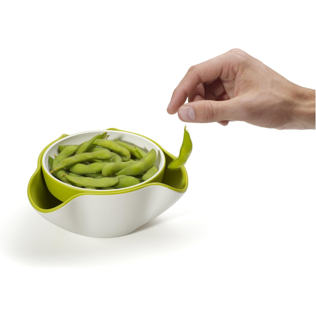 Double Dish - White/Green