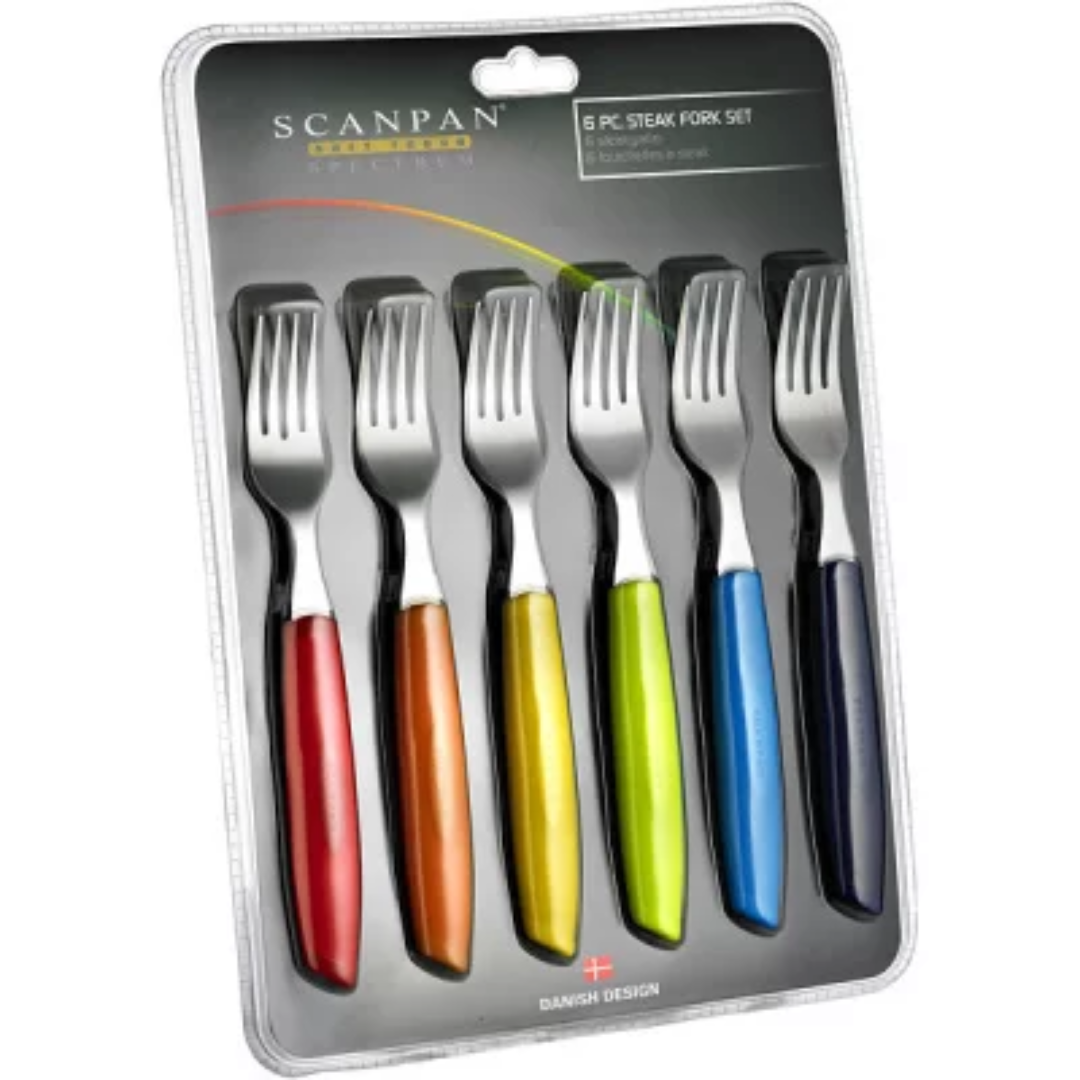 Spectrum - Steak Fork Set (6 Colours)
