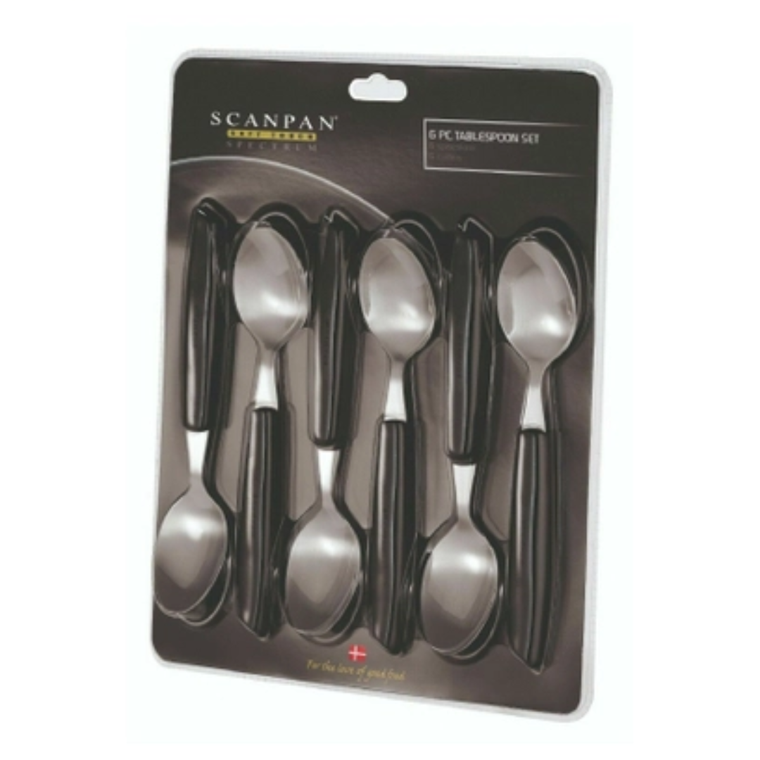 Spectrum - Teaspoon Set (6 Pieces) - Black