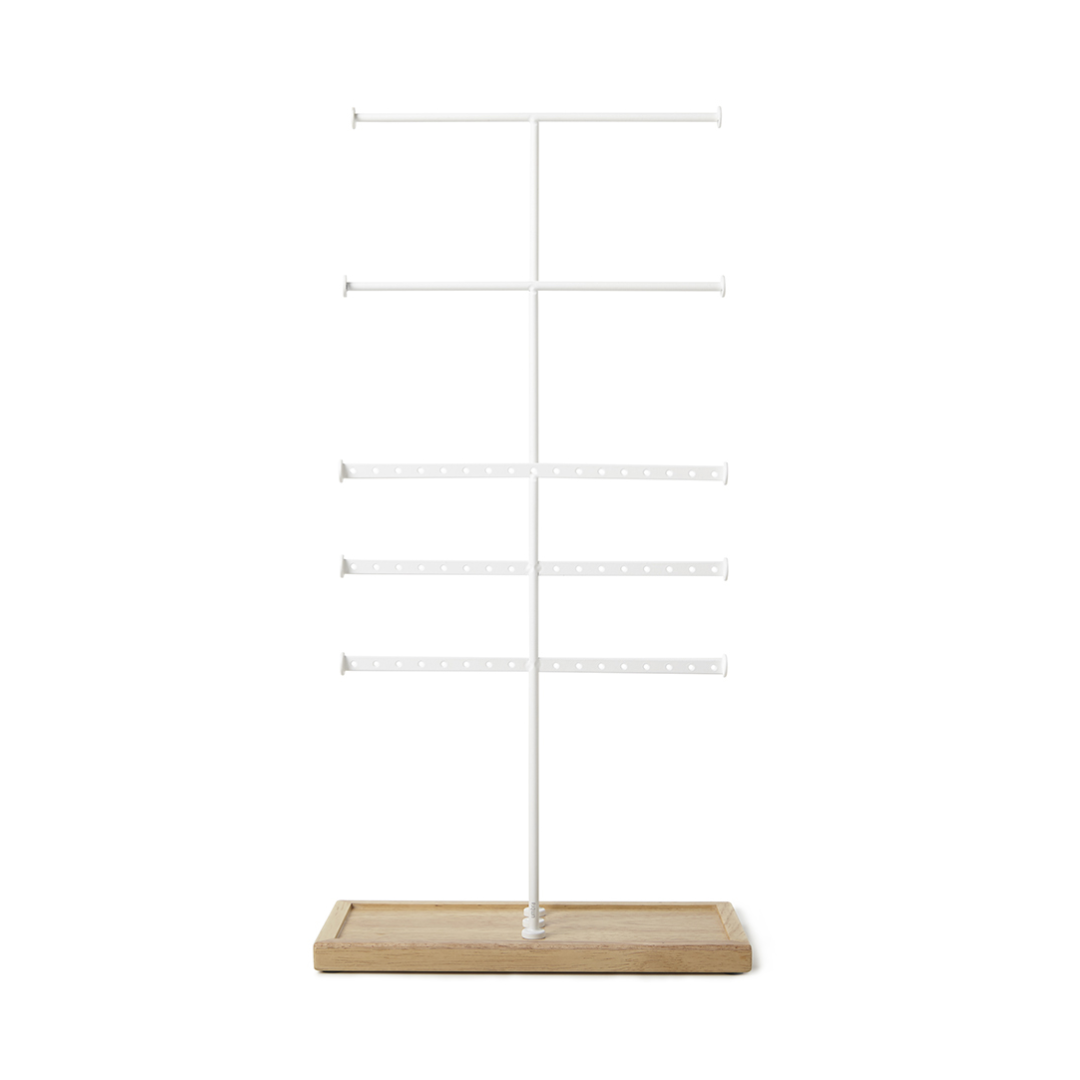 Trigem 5 Jewerly Stand (Knock Down) - White/Natural