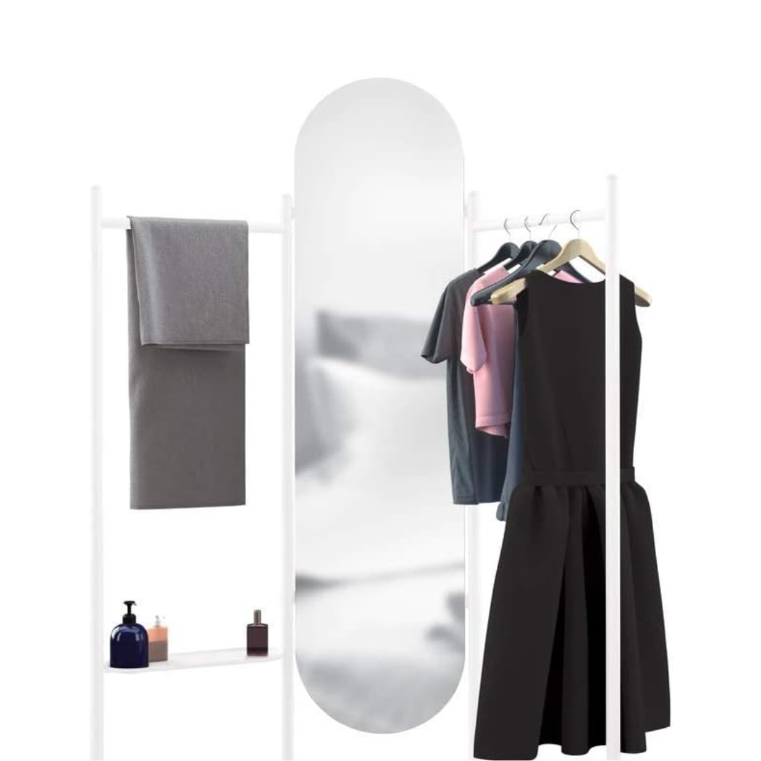 Vala Floor Mirror - White