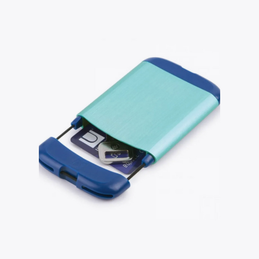 Bungee Card Case - Surf Blue