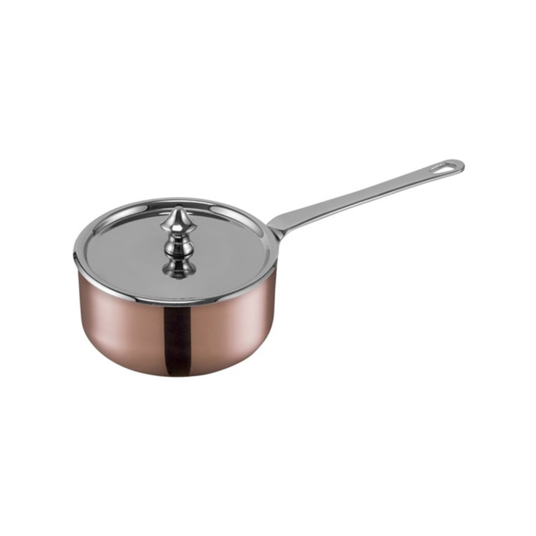 Maitre D' Copper - Saucepan with Lid 10cm/0.35L (Stainless Steel | Copper)