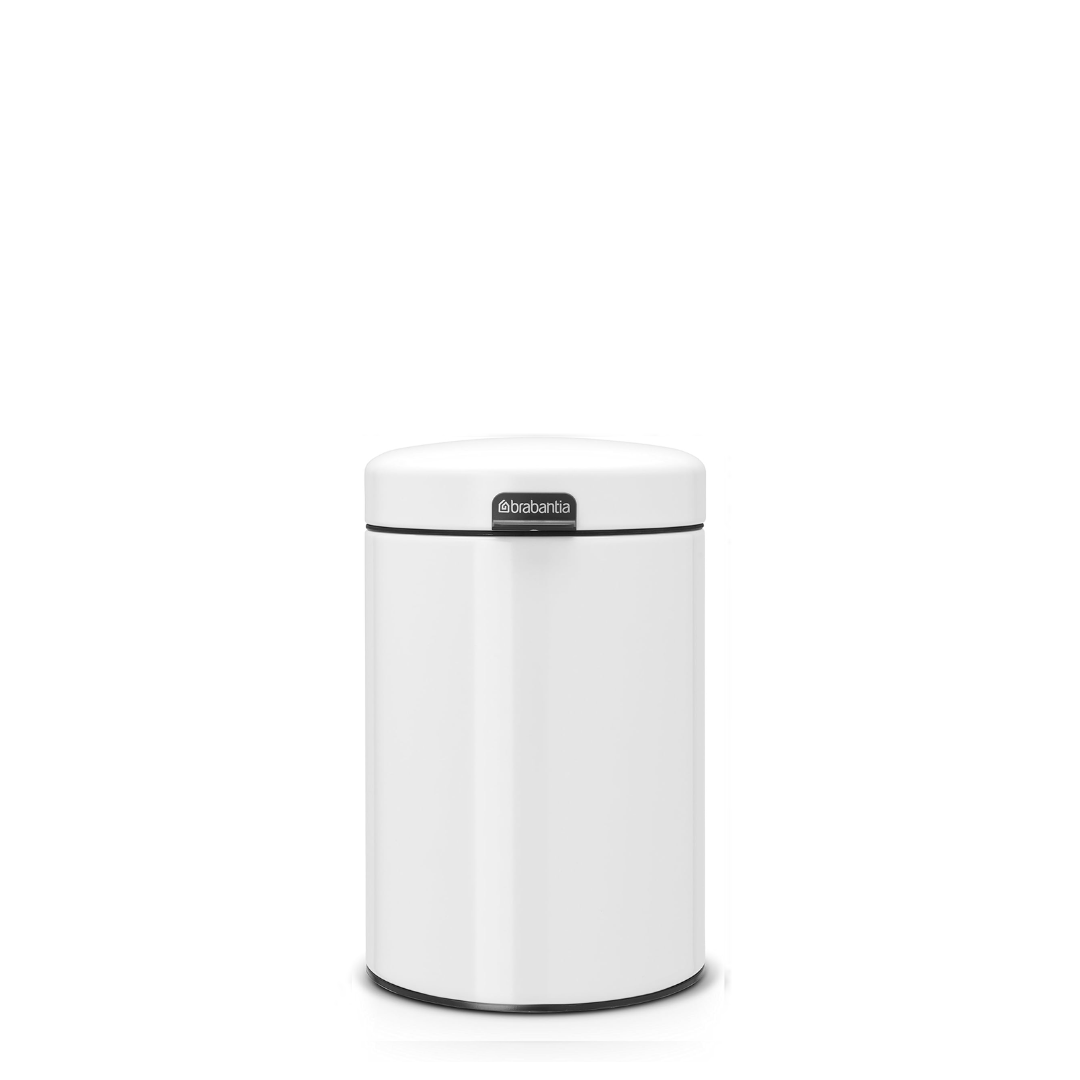 NewIcon Wall Mounted Bin Silent 3 Litre - White