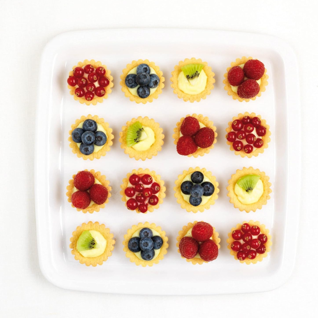 16 Fluted Mini Tarlet Baking Pan - Grey Translucent