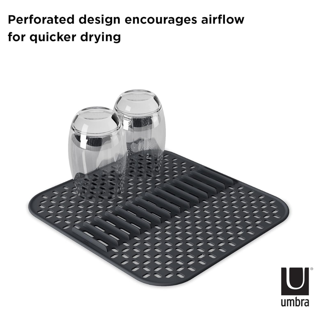 Sling Plate Holder Sink Mat Small - Charcoal