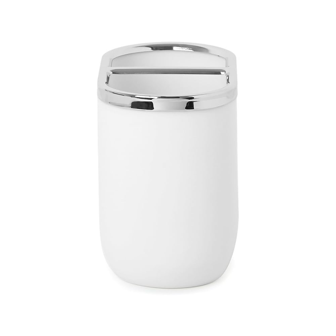 Junip Toothbrush Holder - White/Chrome