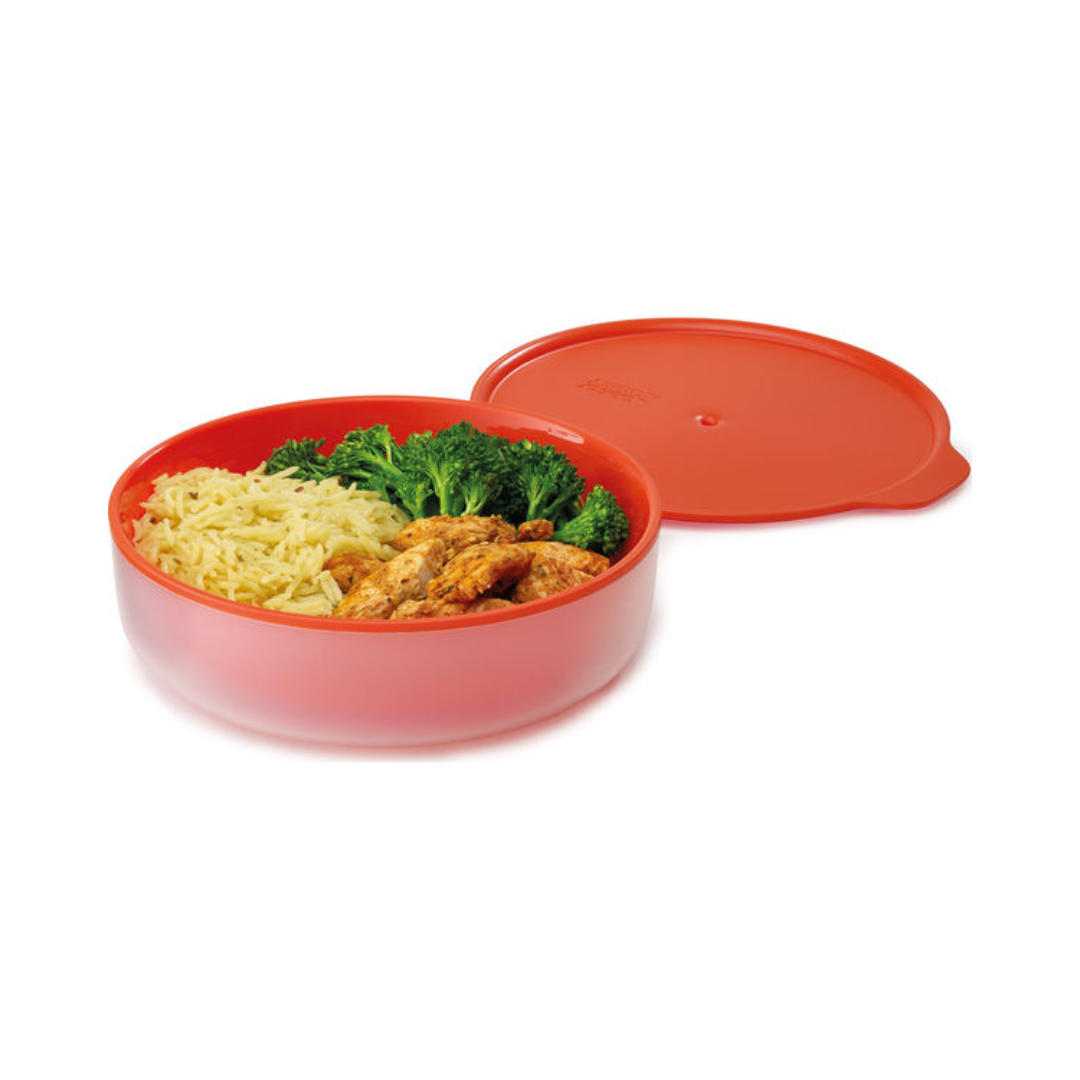 M-Cuisine Cool Touch Microwave Dish - Stone/Orange