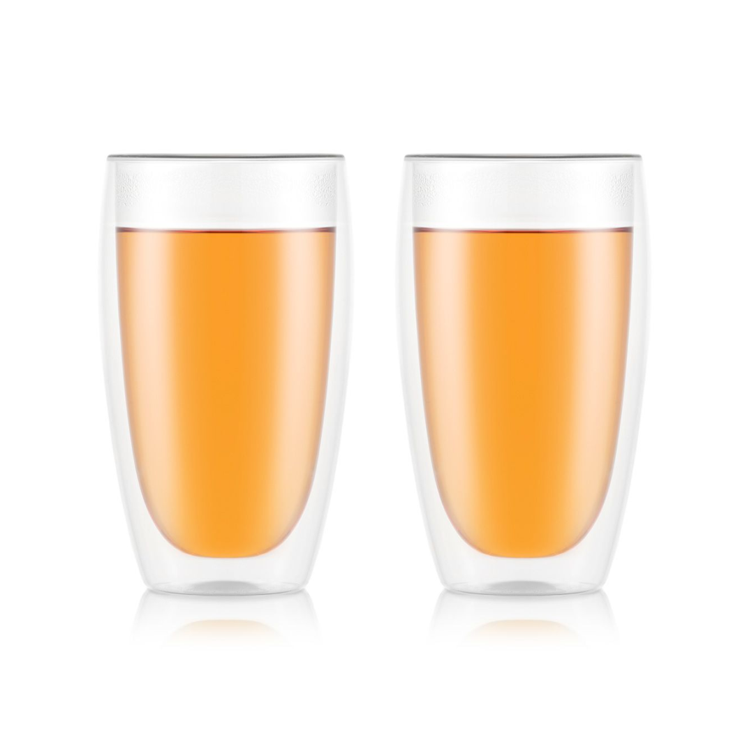 Pavina Double Wall Glass Large (Set of 2), 0.45 Liters/15oz