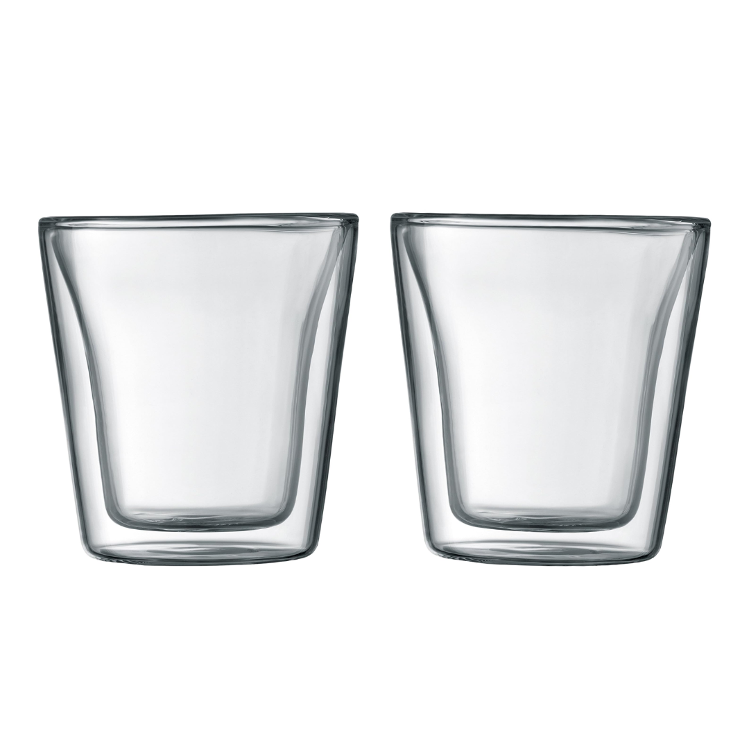 Canteen Double Wall Glass (Set of 2), 0.1L/3oz