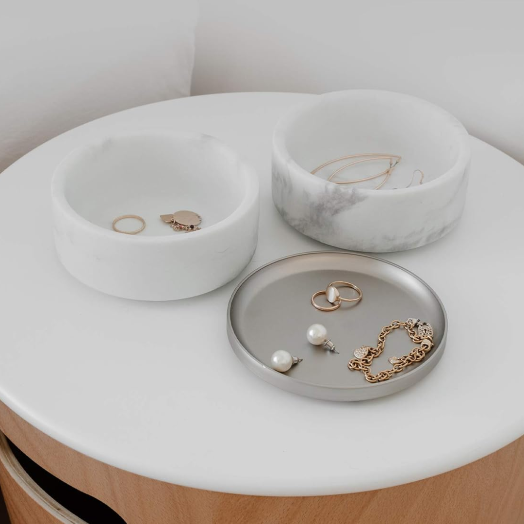 Tesora Box - White/Nickel
